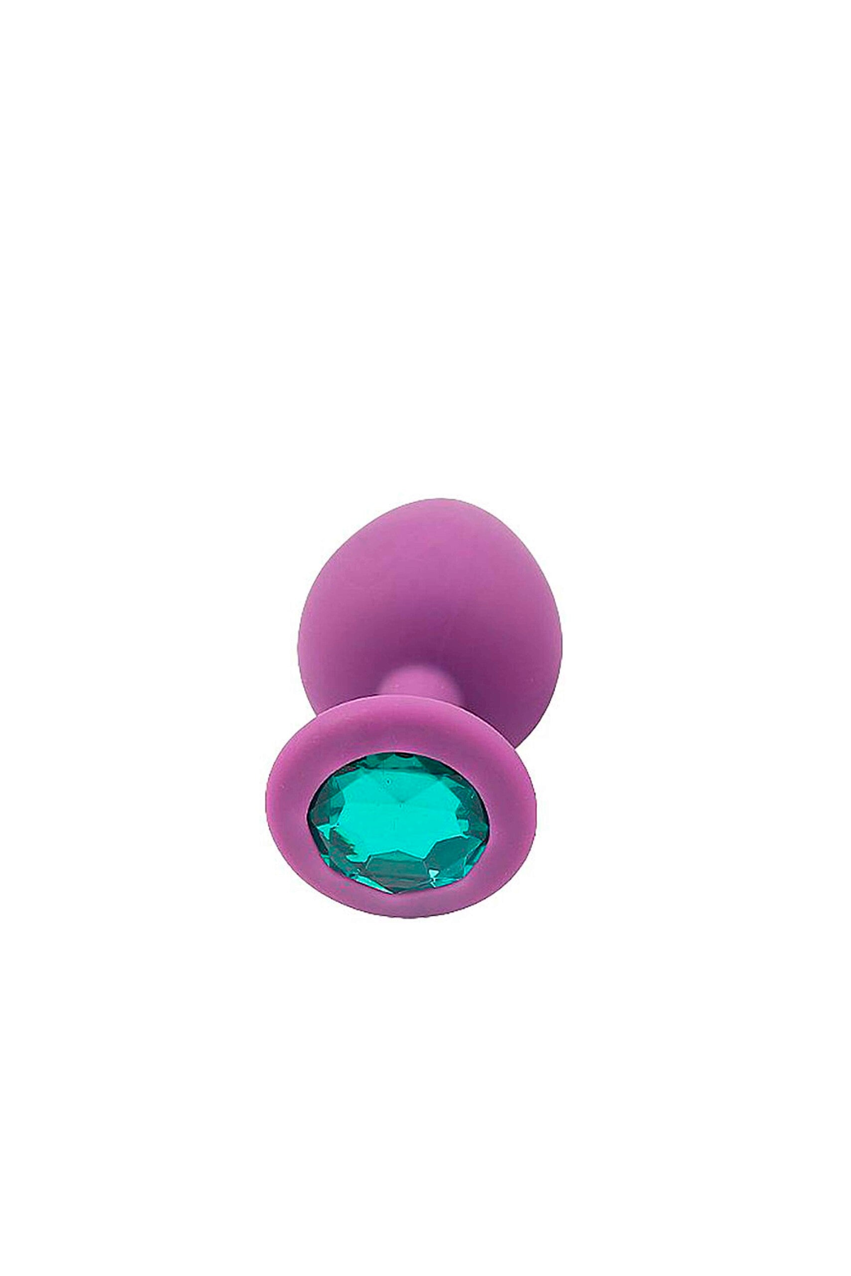 Plug Anal de Silicone com Joia em Vermelho – Doce Malícia