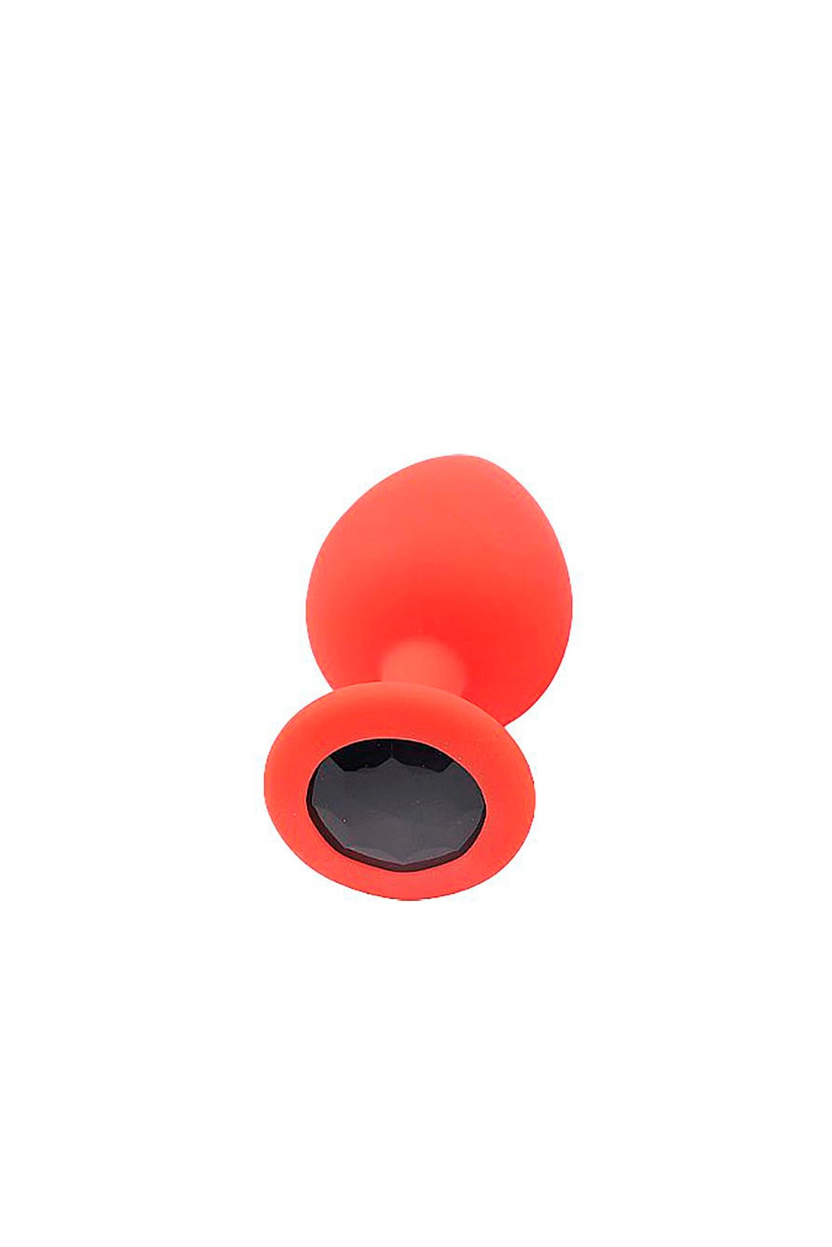 Plug Anal de Silicone com Joia em Vermelho – Doce Malícia