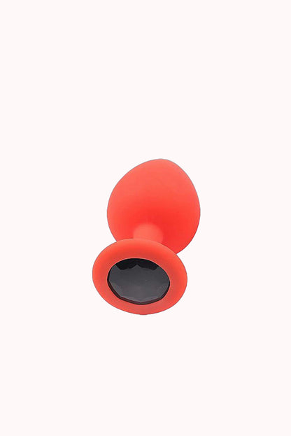 Plug Anal de Silicone com Joia – Doce Malícia