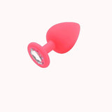 Plug Anal de Silicone com Cristal – Tamanho P – Doce Malícia