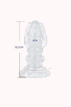 Plug Anal em Silicone c/ Textura – 10,5×4,0cm – Doce Malícia