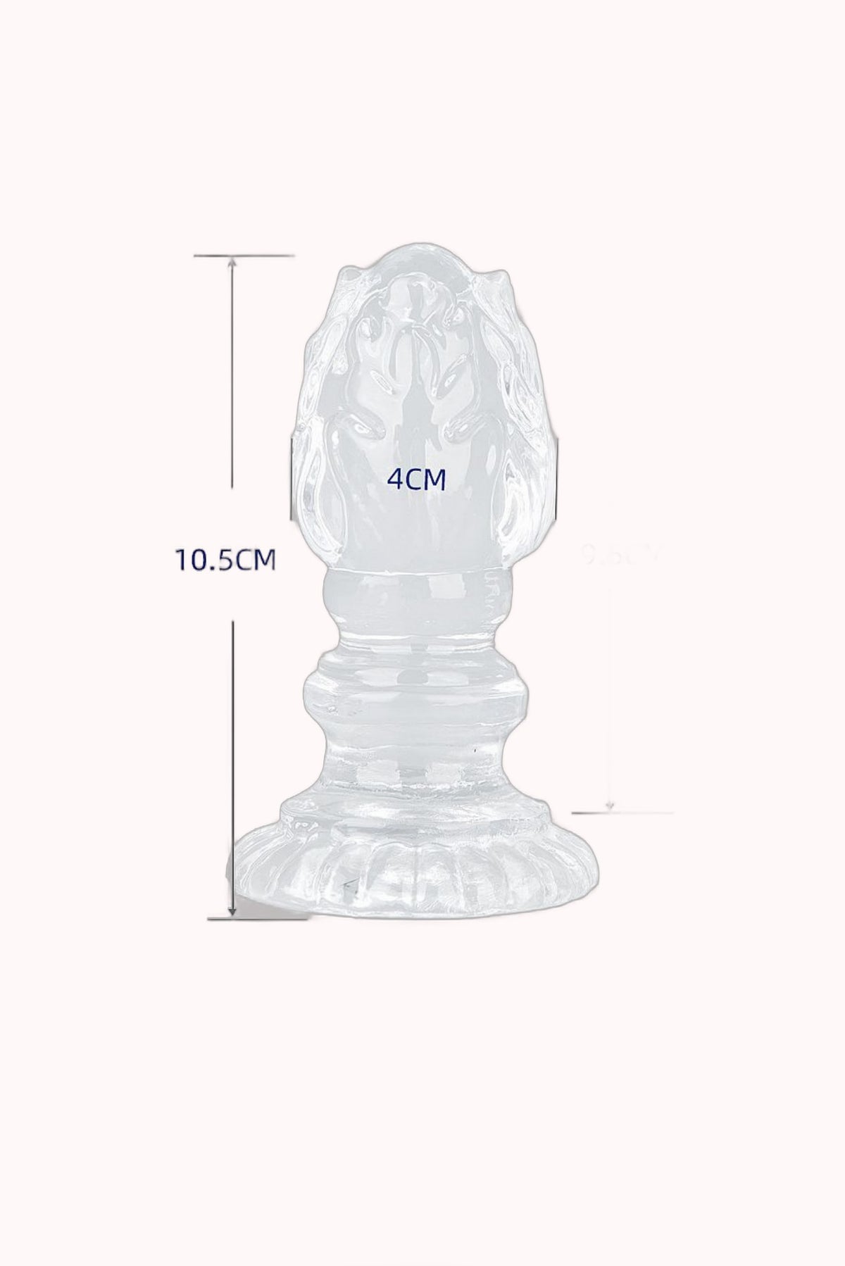 Plug Anal em Silicone c/ Textura – 10,5×4,0cm – Doce Malícia