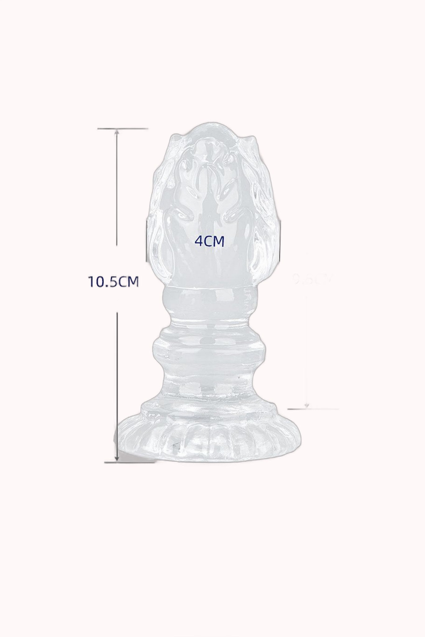 Plug Anal em Silicone c/ Textura – 10,5×4,0cm – Doce Malícia