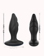 Plug Anal de Silicone com Vibro e Rotação de Esferas – Whirlwind – S – Doce Malícia
