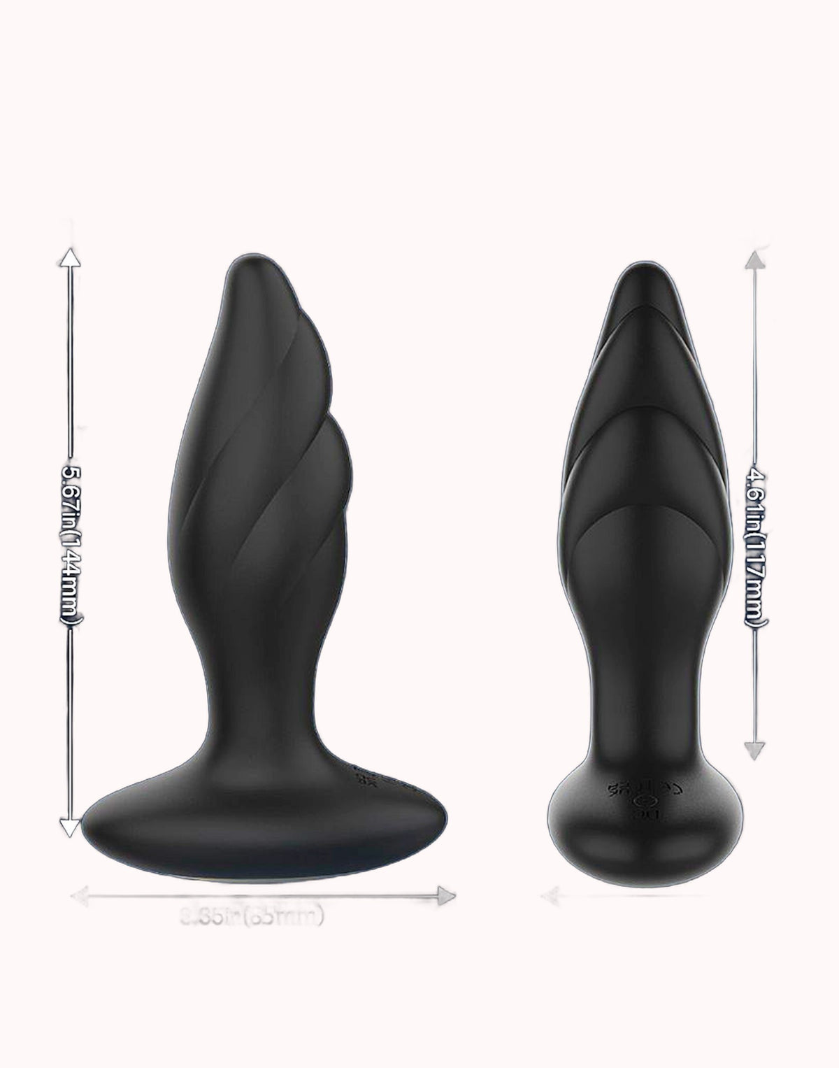 Plug Anal de Silicone com Vibro e Rotação de Esferas – Whirlwind – S – Doce Malícia