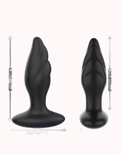 Plug Anal de Silicone com Vibro e Rotação de Esferas – Whirlwind – S – Doce Malícia