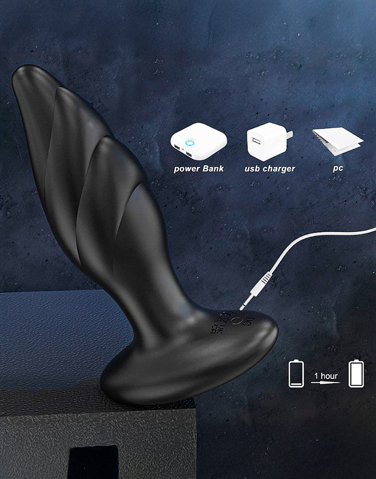 Plug Anal de Silicone com em Preto – Doce Malícia