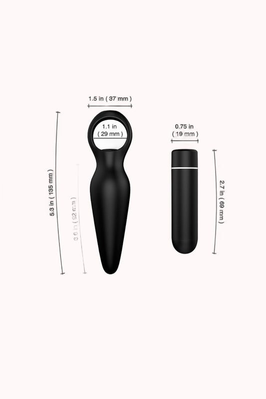 Plug Anal Dada c/ Capsula Vibratória – S – Doce Malícia