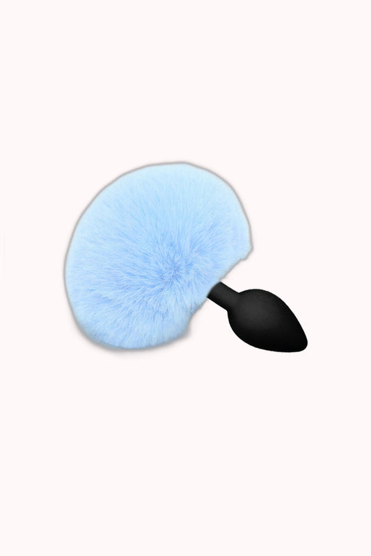 Plug Anal em Silicone Pompom de Coelho – Tamanho G – Doce Malícia