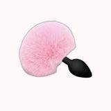 Plug Anal em Silicone Pompom de Coelho – Tamanho G – Doce Malícia