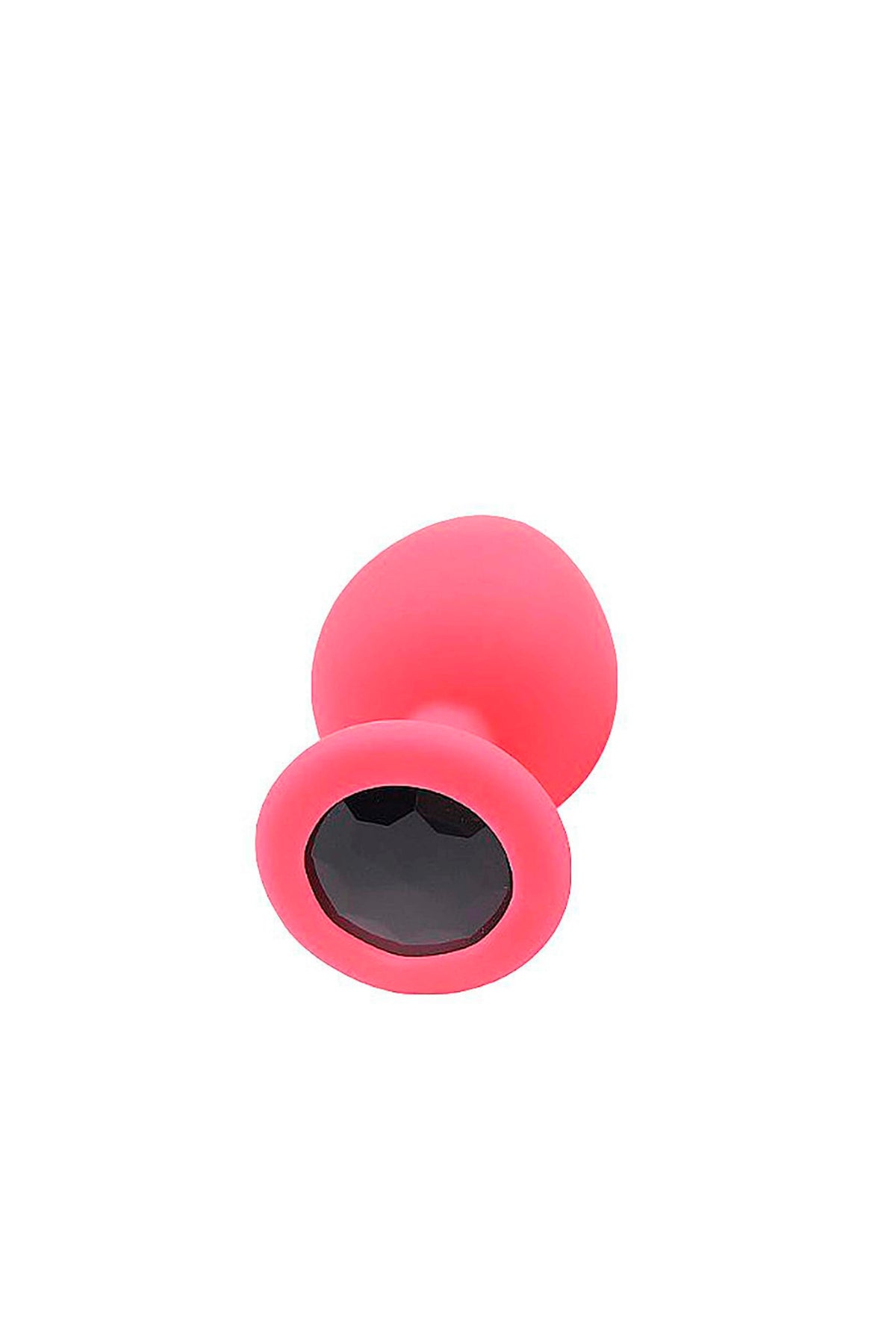 Plug Anal de Silicone com Joia em Vermelho – Doce Malícia