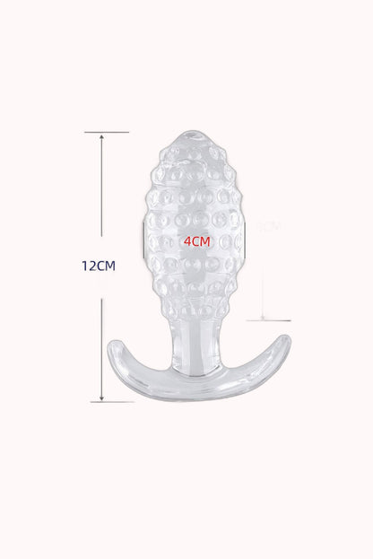 Plug Anal em Silicone c/ Textura de Bolinha – 12,0×4,0cm – Doce Malícia