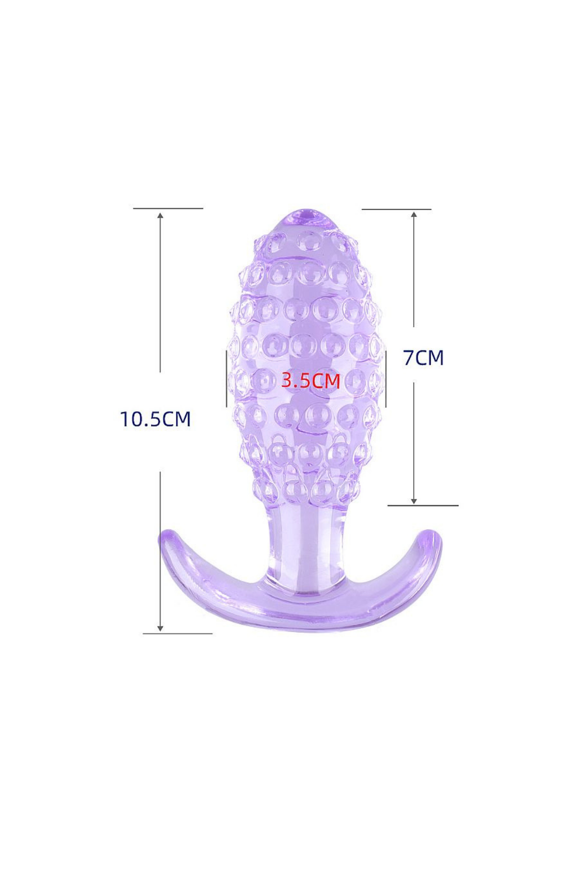 Plug Anal em Silicone c/ em rosa – Doce Malícia