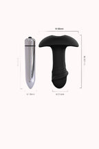 Plug Anal C/Vibro em Silicone Extra Macio 10cm – Doce Malícia