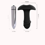 Plug Anal C/Vibro em Silicone Extra Macio 10cm – Doce Malícia