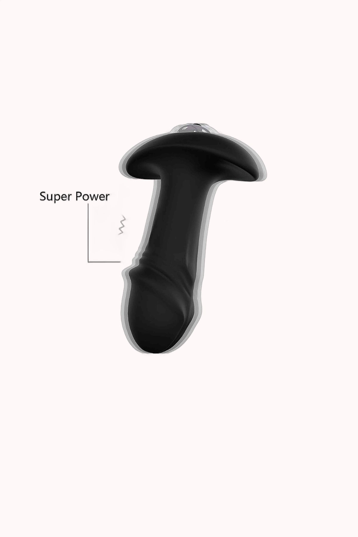 Plug Anal C/Vibro em Silicone Extra Macio 10cm – Doce Malícia