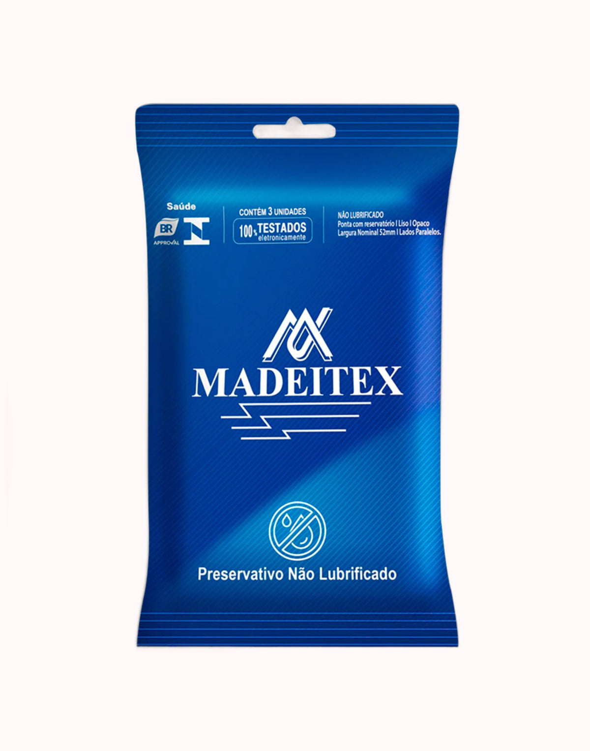 Preservativo Madeitex Sachê com 3 Unidades – Doce Malícia