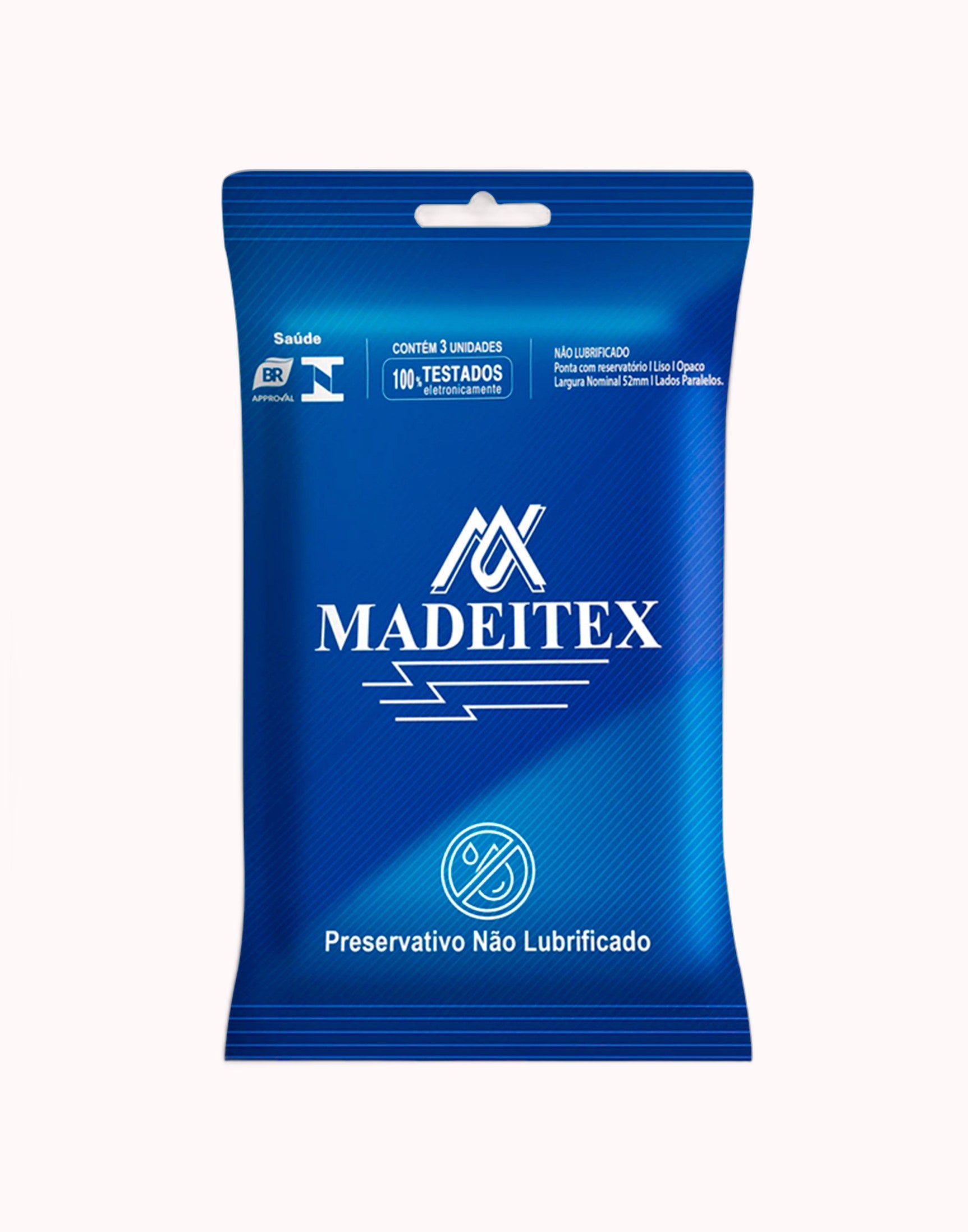 Preservativo Madeitex Sachê com 3 Unidades – Doce Malícia