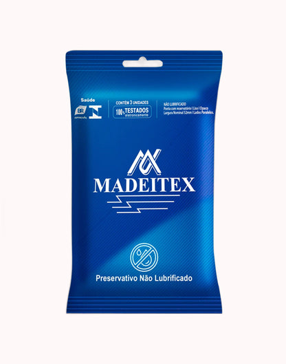 Preservativo Madeitex Sachê com 3 Unidades – Doce Malícia