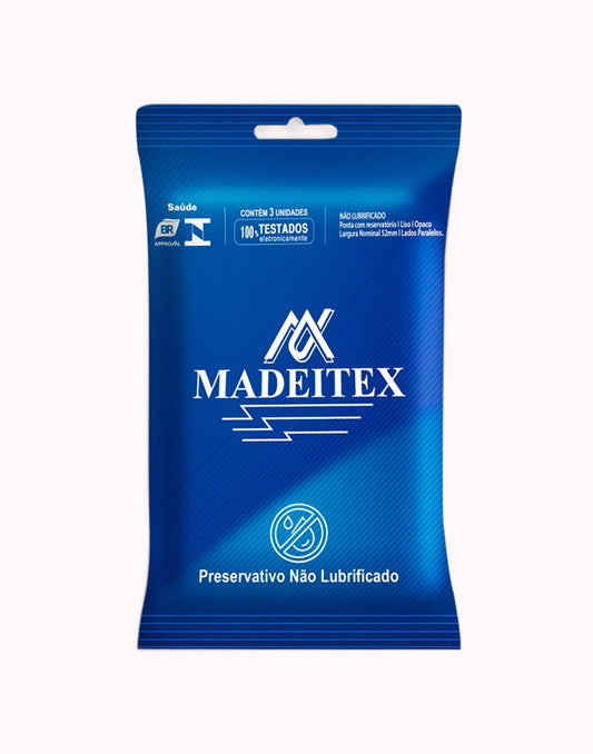 Preservativo Madeitex Sachê com 3 Unidades – Doce Malícia