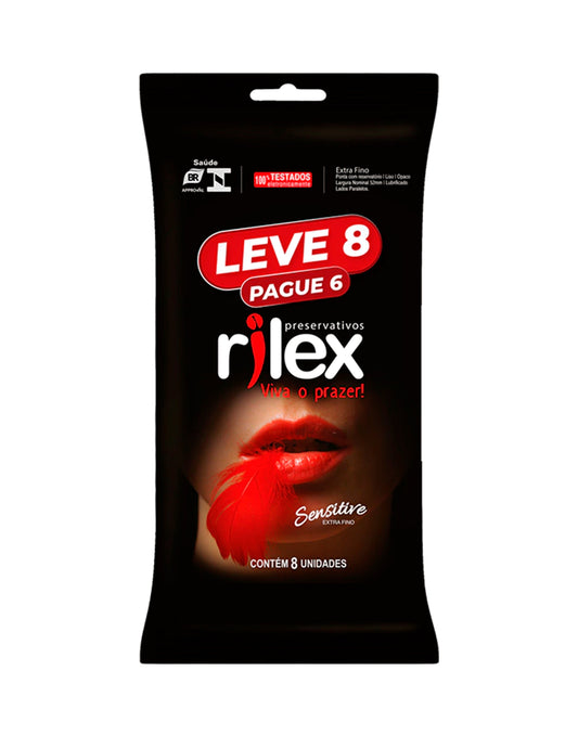 Preservativo Rilex Sensitive – Leve em Quantidade – Doce Malícia