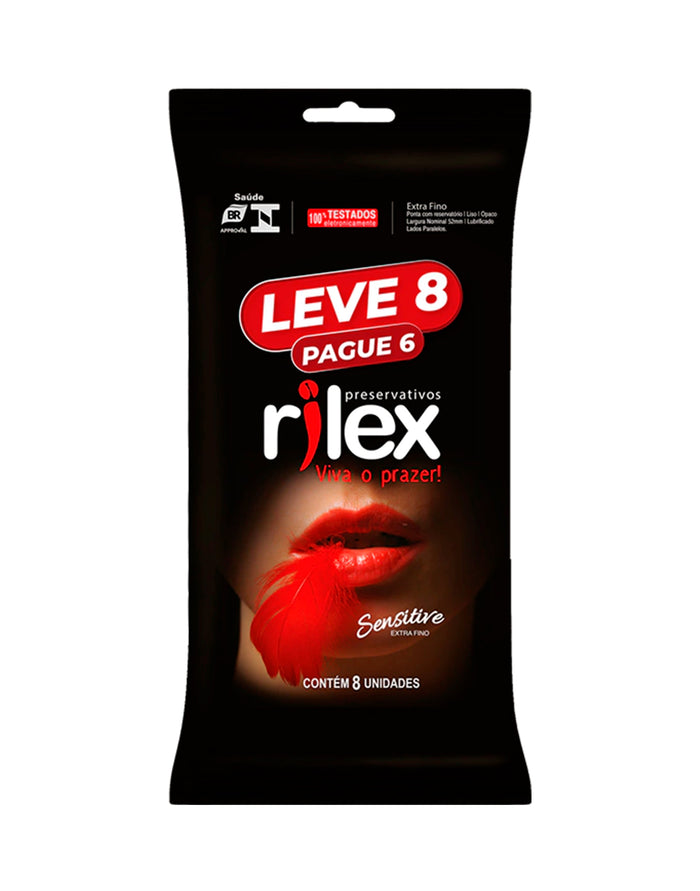 Preservativo Rilex Sensitive – Leve 8 e Pague 6 – Doce Malícia — Doce Malícia
