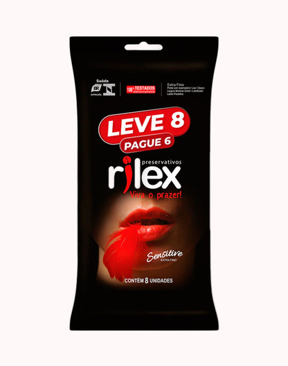 Preservativo Rilex Sensitive – Leve 8 e Pague 6 – Doce Malícia