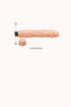 Prótese com Vibro Texturizado 22cm – Doce Malícia
