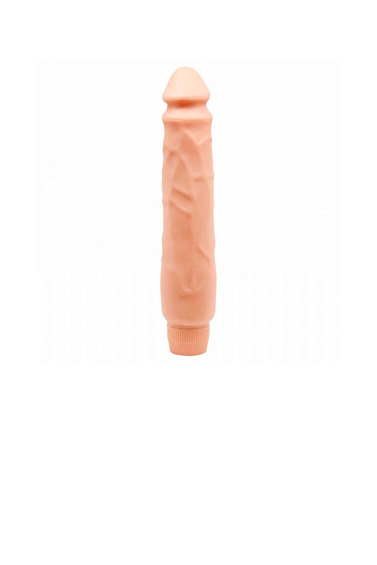 Prótese Peniana com Vibro Multivelocidade 25,5×4,9cm em bege – Doce Malícia