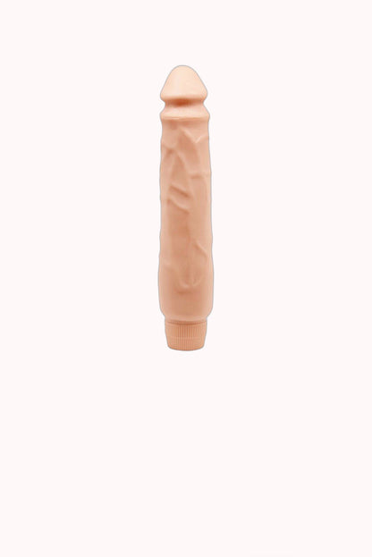 Prótese Peniana com Vibro Multivelocidade 25,5×4,9cm – Doce Malícia