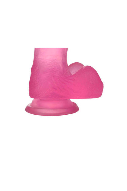 Prótese Peniana em Jelly 17×3,5cm em rosa – Doce Malícia