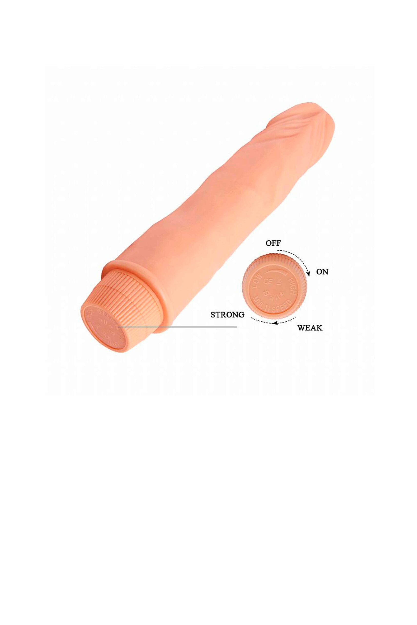 Prótese Peniana Realística com Vibro 21,5×4,0cm em Quantidade – Doce Malícia