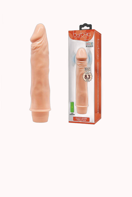 Prótese Peniana Realística com Vibro 21,5×4,0cm – Doce Malícia