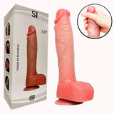 Prótese Realística Em Silicone Com Escroto – 25,0 x 4,8 cm – Doce Malícia