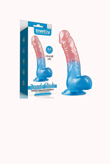 Prótese Realística com Ventosa – Dazzle Studs III – 20,0 x 3,8 cm – Doce Malícia