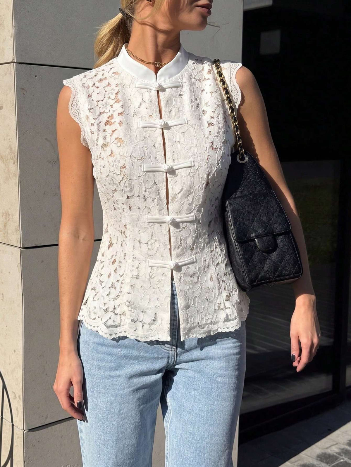 Regata Feminina Renda Branco – Doce Malícia