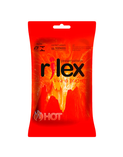 Preservativo Rilex Sachê com 3 Unidades em Quantidade – Doce Malícia