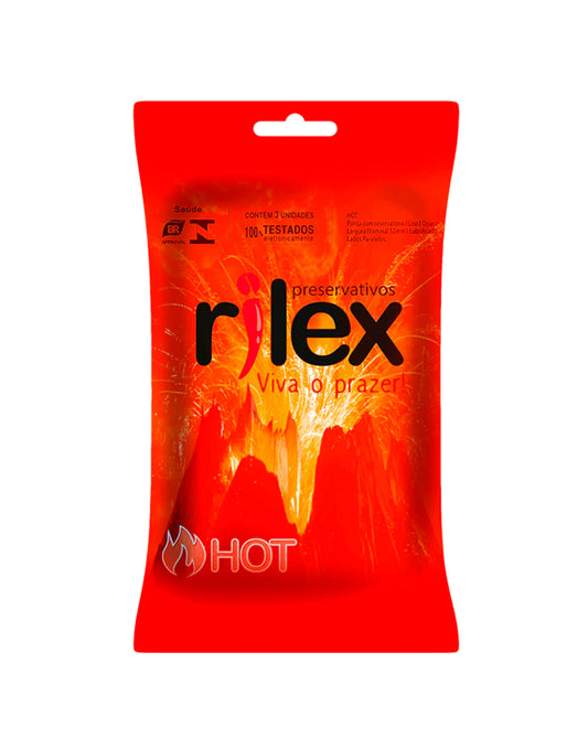 Preservativo Rilex Sachê com 3 Unidades em Quantidade – Doce Malícia