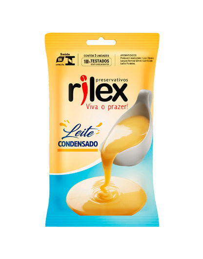 Preservativo Rilex Sachê com 3 Unidades em Quantidade – Doce Malícia