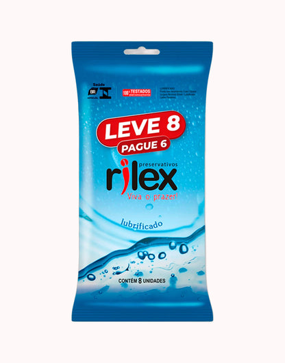 Preservativo Rilex Lubrificado – Leve 8 e Pague 6 – Doce Malícia