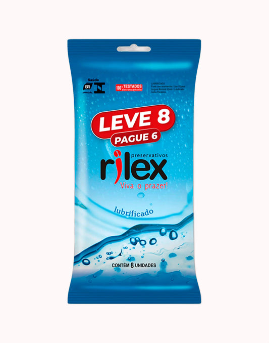 Preservativo Rilex Lubrificado – Leve 8 e Pague 6 – Doce Malícia