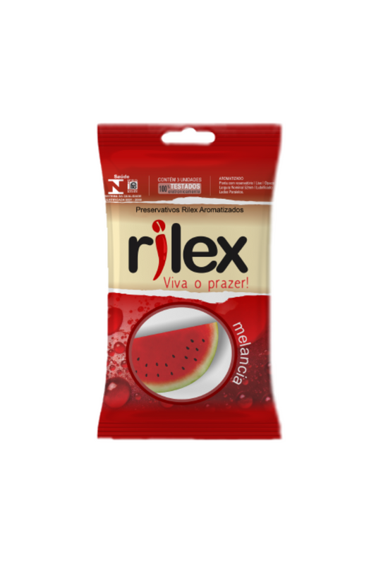 Preservativo Rilex Sachê com 3 Unidades em Quantidade – Doce Malícia