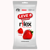 Preservativo Rilex Morango – Leve 8 e Pague 6 – Doce Malícia