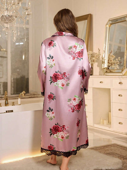 Robe Feminino Plus Size Coral – Doce Malícia