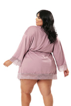 Robe Feminino Plus Size em Branco – Doce Malícia