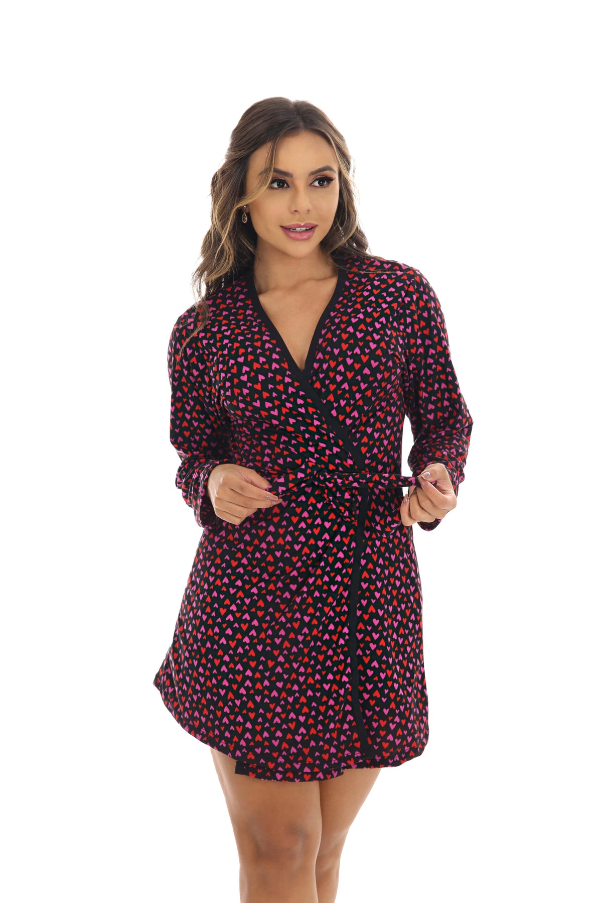 Robe feminino em suede em azul claro – Doce Malícia