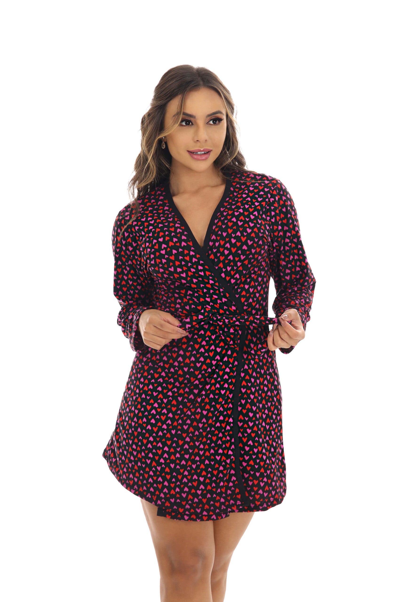 Robe feminino em suede em azul claro – Doce Malícia
