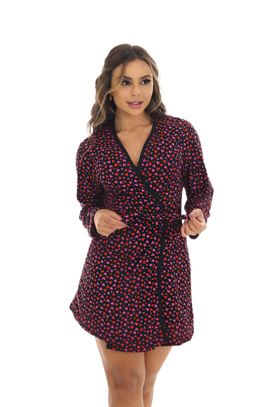 Robe feminino em suede em azul claro – Doce Malícia