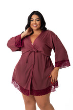Robe Feminino Plus Size em Branco – Doce Malícia