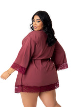 Robe Feminino Plus Size em Branco – Doce Malícia